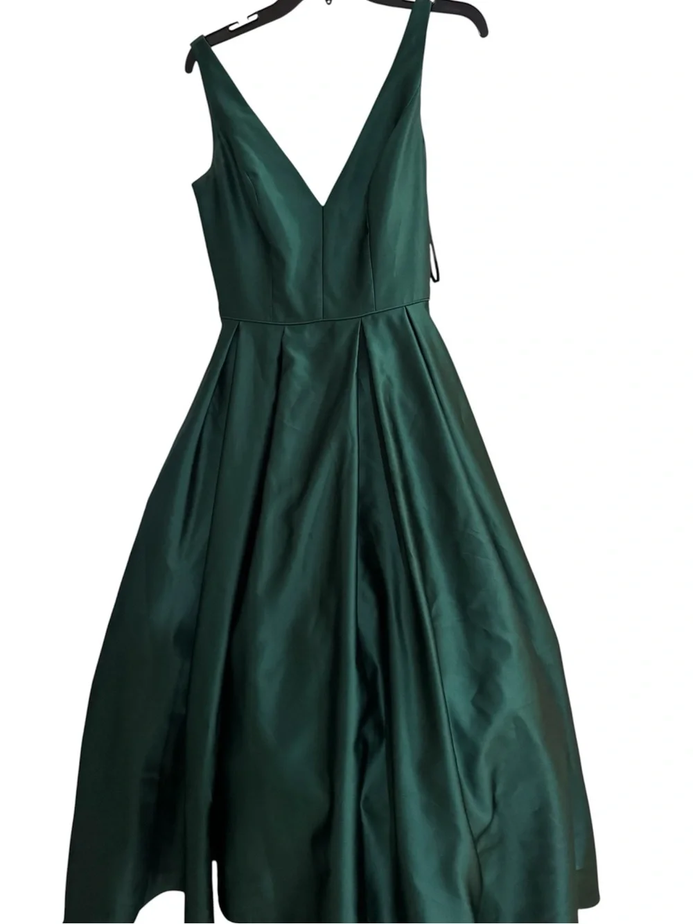 Betsy&Adam Elegant Deep Green V-Neck Evening Gown size 4 - Picture 7 of 8